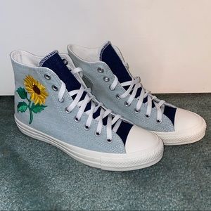 Custom Floral Embroidery Chuck Taylor All Star